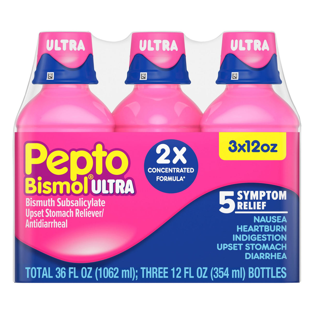 Pepto Bismol liquid ultra 12 oz 3 pack