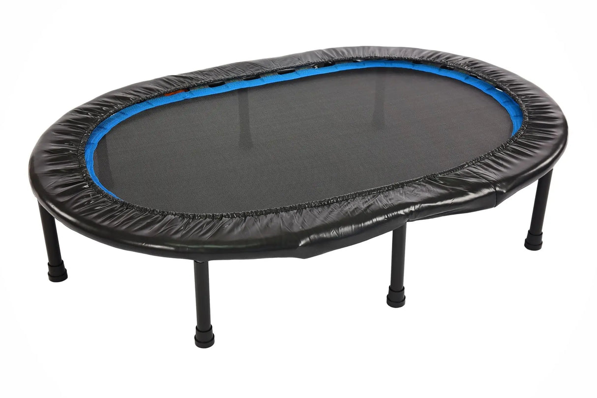 Stamina Oval Fitness Trampoline | Compact Cardio Bounce in Vibrant Blue Stamina