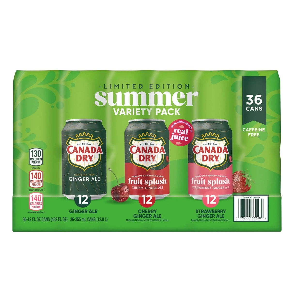 Canada Dry Variety Pack (36-Pack, 12 oz Cans) | Ginger Ale & Soda Mix for Refreshment Canada Dry
