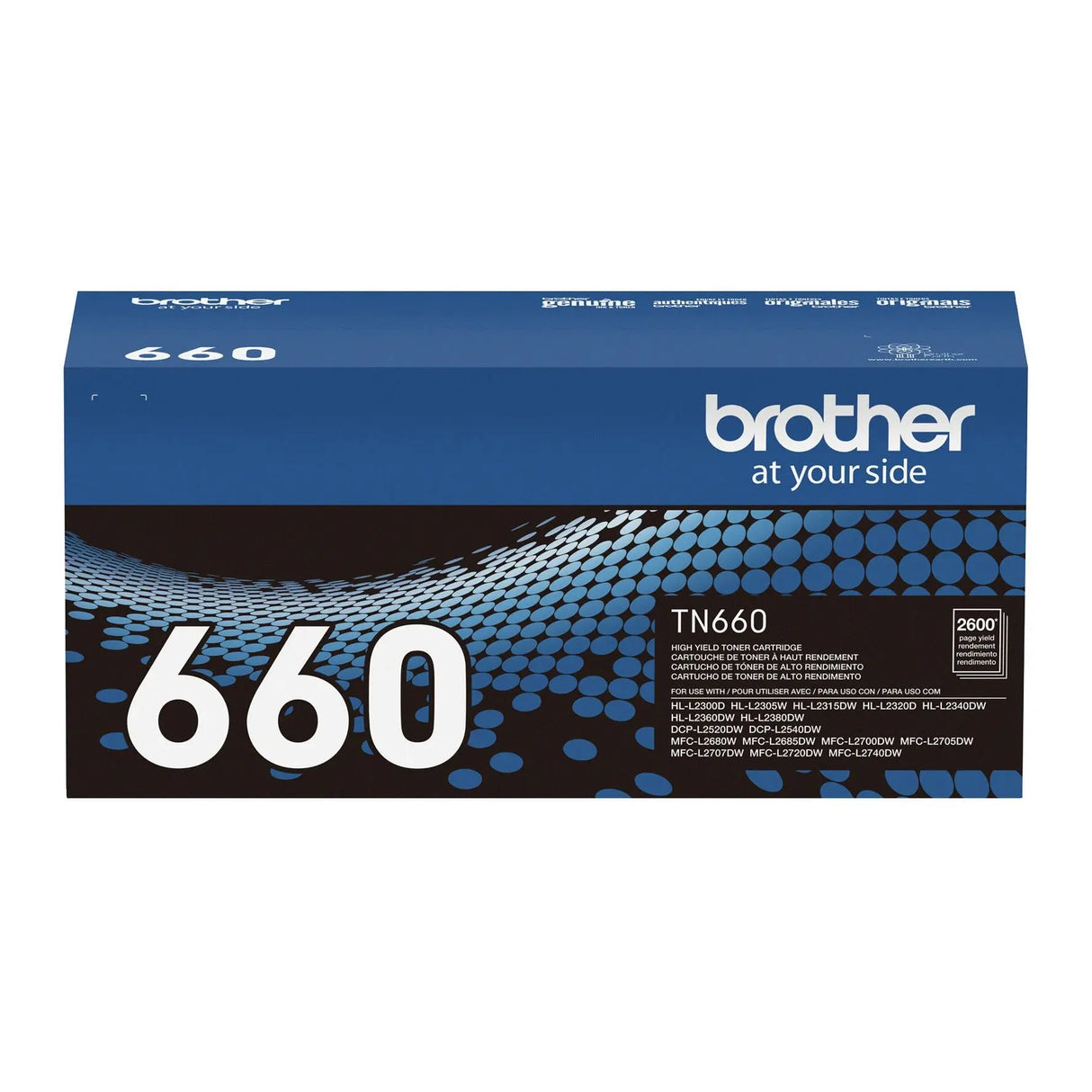 Brother TN660 Black Toner Cartridge | High-Yield Printing for Crisp Text Brother