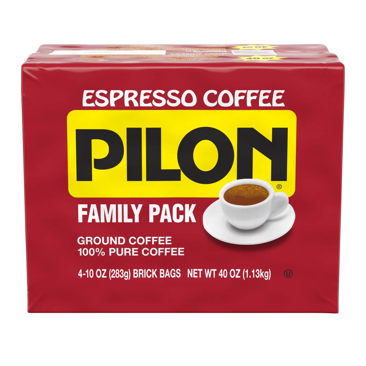 Pilon Espresso Coffee Family Pack (4-Pack) | Authentic Latin Espresso Beans Pilon