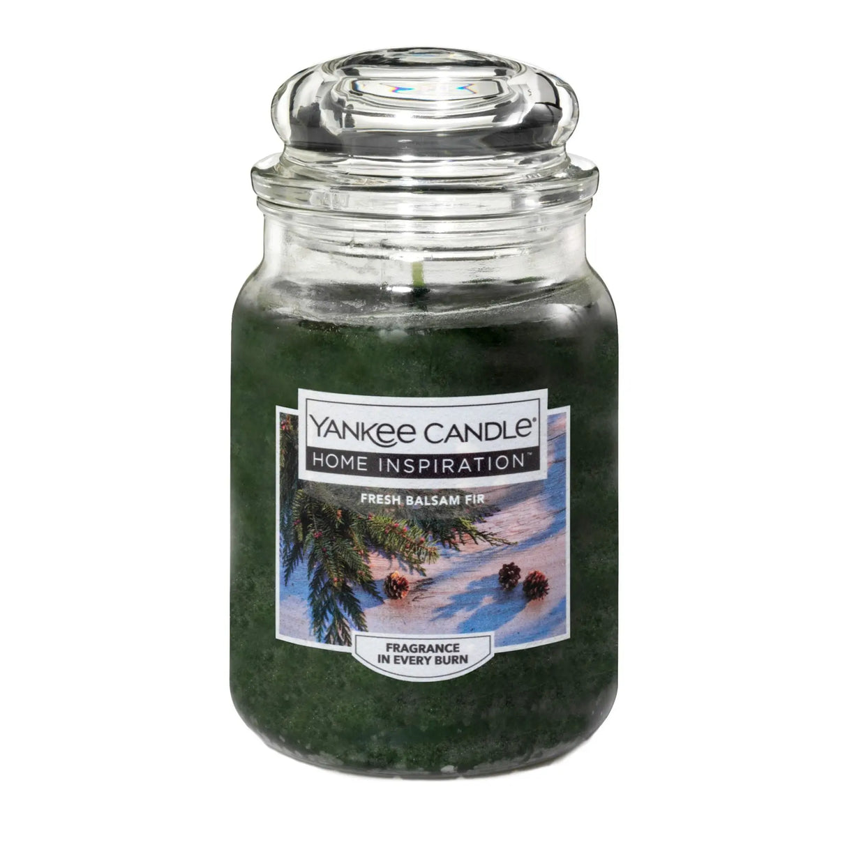 Yankee Candle Fresh Balsam Fir Jar (19 oz) | Crisp Evergreen Forest Scent Yankee Candle