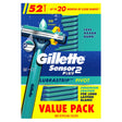 Gillette Sensor2 Plus pivoting head disposable razors pack of 52