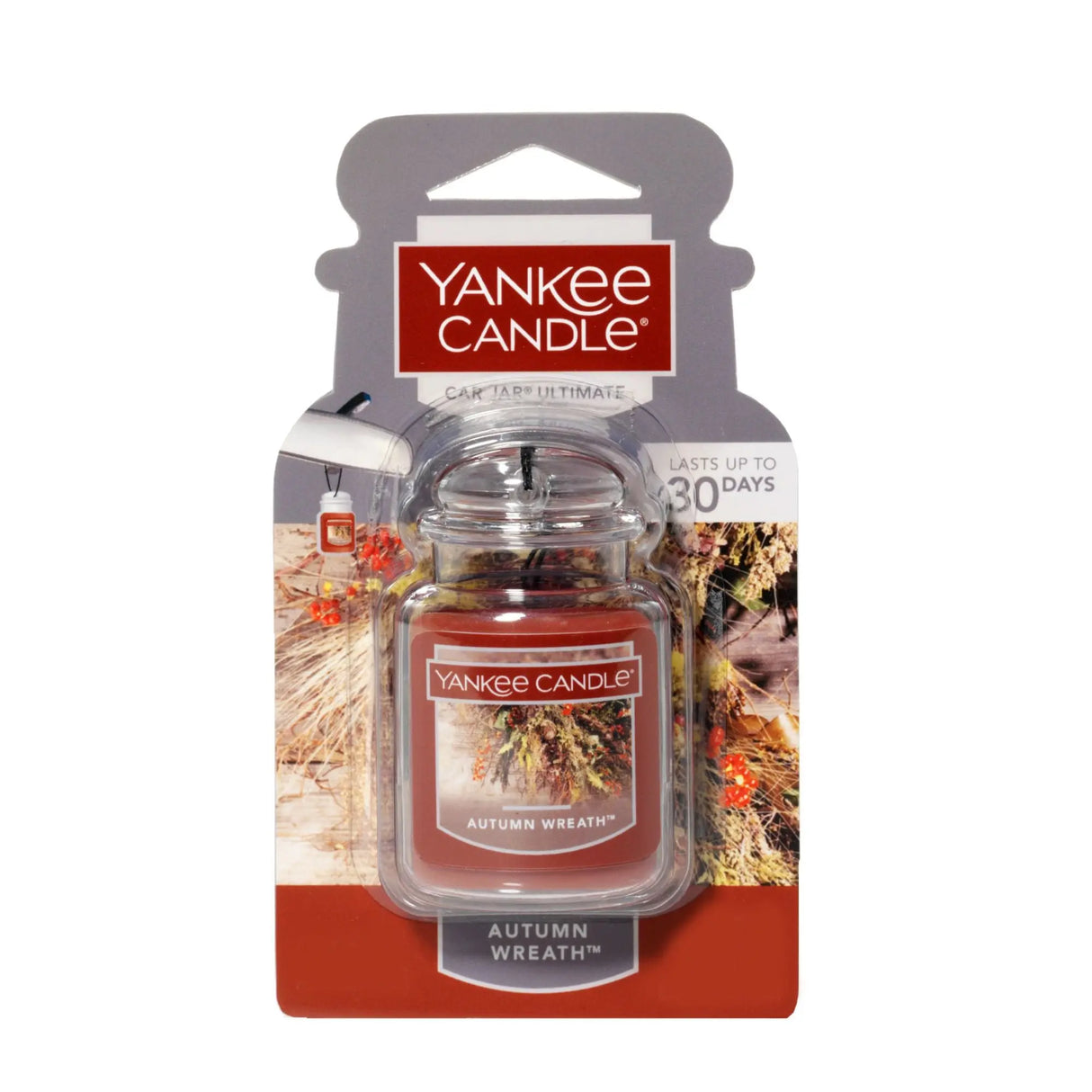 Yankee Candle Car Jar Ultimate (Autumn Wreath) | Seasonal Scent on the Go Yankee Candle