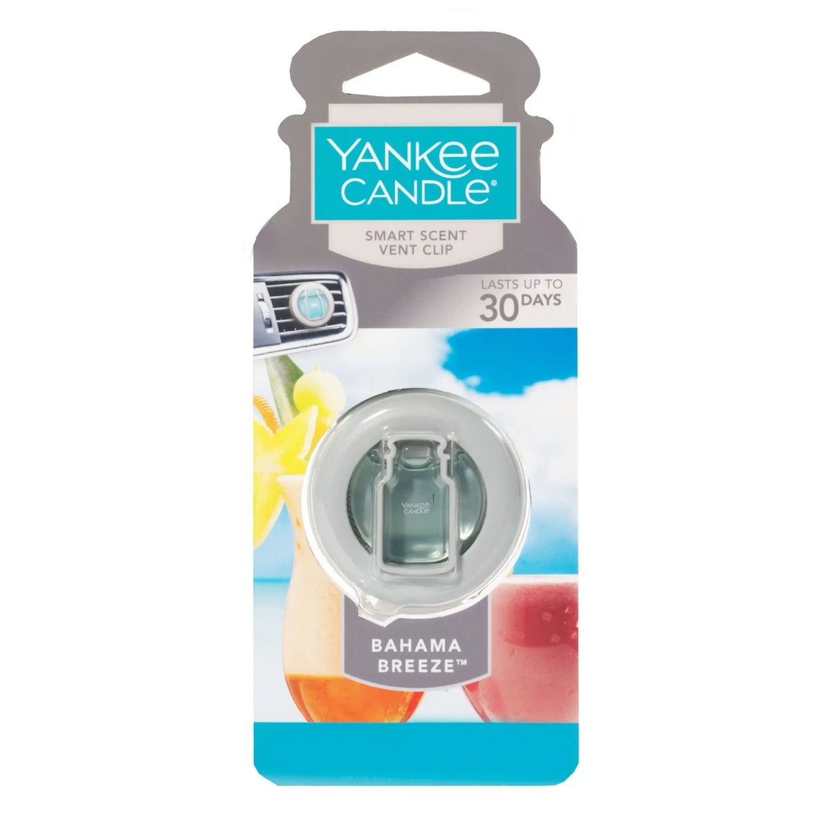 Yankee Candle Vent Clip (Bahama Breeze) | Lush Tropical Freshness Yankee Candle