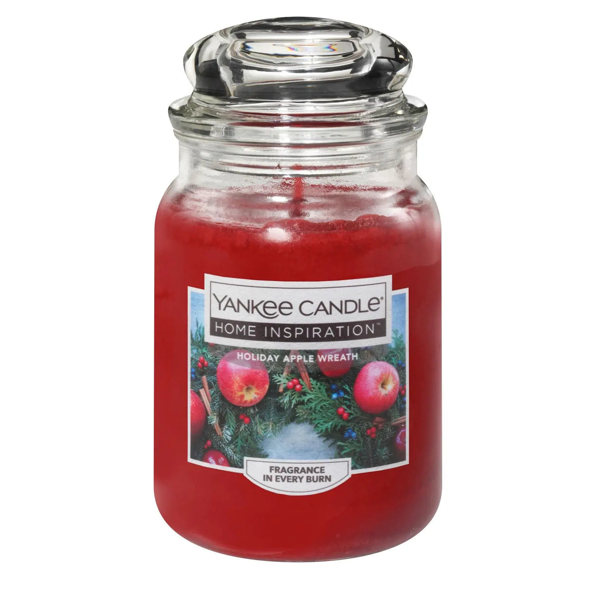 Yankee Candle Holiday Apple Wreath Jar (19 oz) | Festive Apple & Spice Aroma Yankee Candle