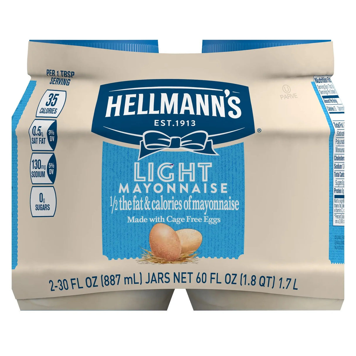 Hellmann's Light Mayo (2 ct.) | Creamy, Reduced-Calorie Flavor Hellmann's