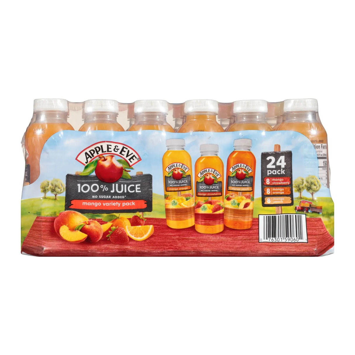 Apple & Eve Mango Paradise Juice Variety Pack (24-Pack, 10 oz Each) | Tropical Blend Apple & Eve