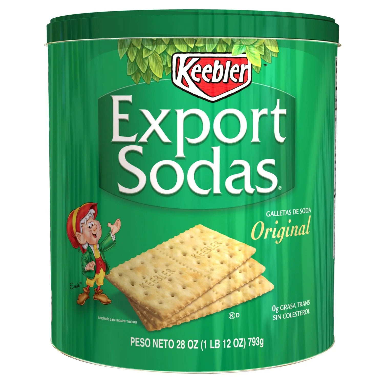 Keebler Export Sodas Original Crackers (28 oz) | Light, Flaky Texture for Snacking or Dipping Keebler