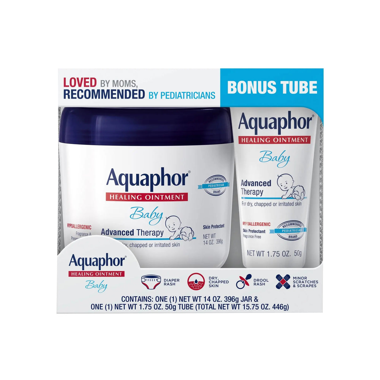 Aquaphor Baby Healing Ointment (15.75 oz + Bonus) | Gentle Moisture for Delicate Skin Aquaphor