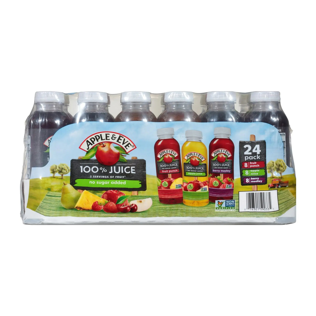 Apple & Eve 100% Fruit Juice Variety Pack (24-Pack, 10 oz Each) | No Sugar Added Apple & Eve