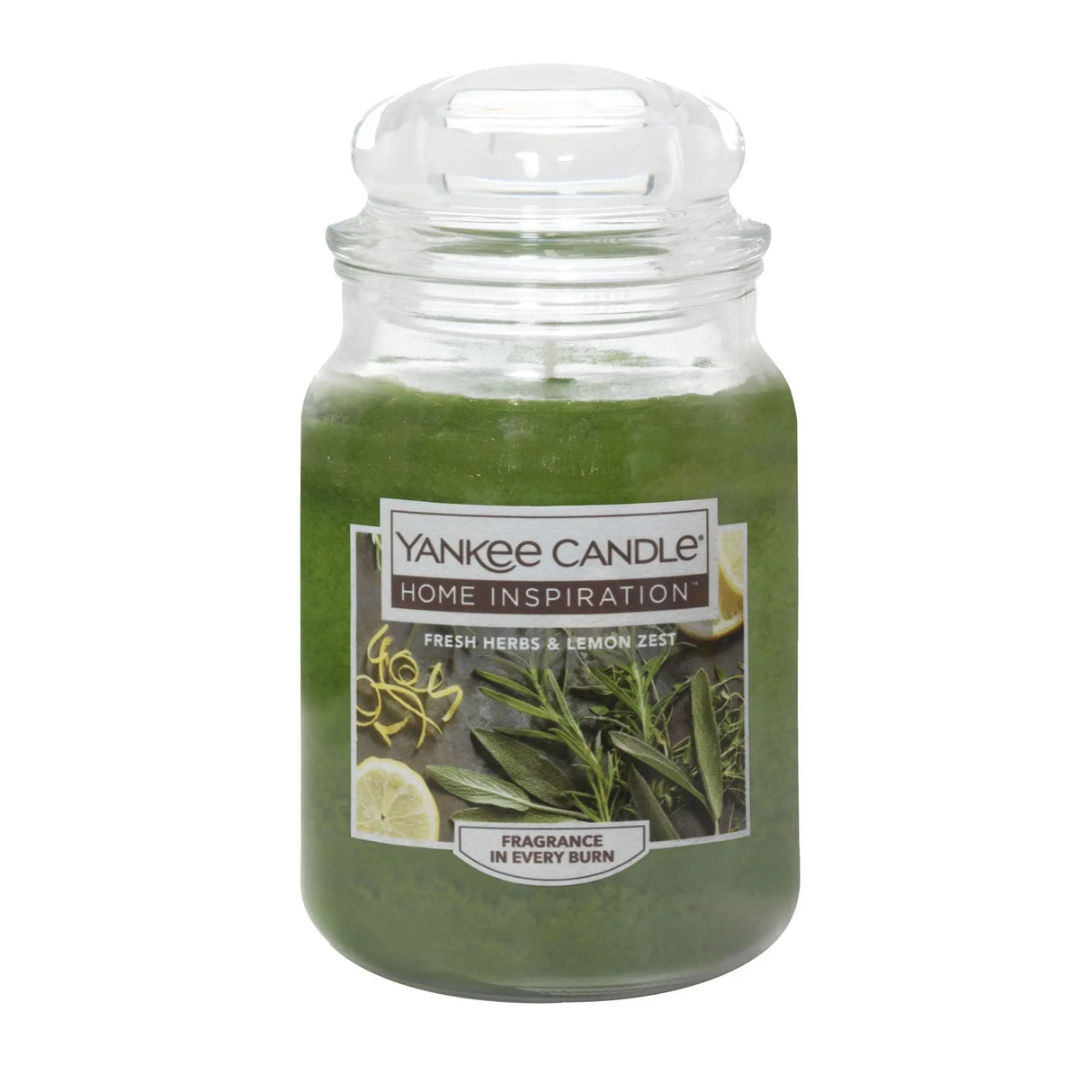 Yankee Candle Fresh Herbs & Lemon Zest Jar (19 oz) | Herbal Citrus Home Aroma Yankee Candle