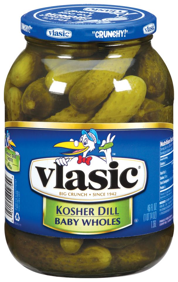 Vlasic Whole Baby Dill Pickles Jar