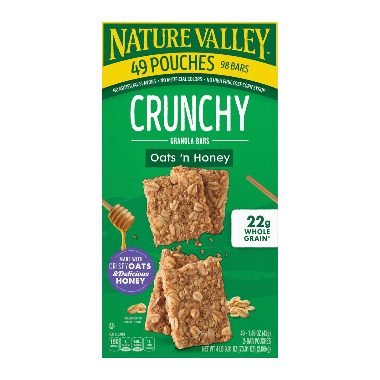 Nature Valley Oats 'n Honey Bars (49-Pack, 2-Pack) | Wholesome Breakfast Snack Nature Valley