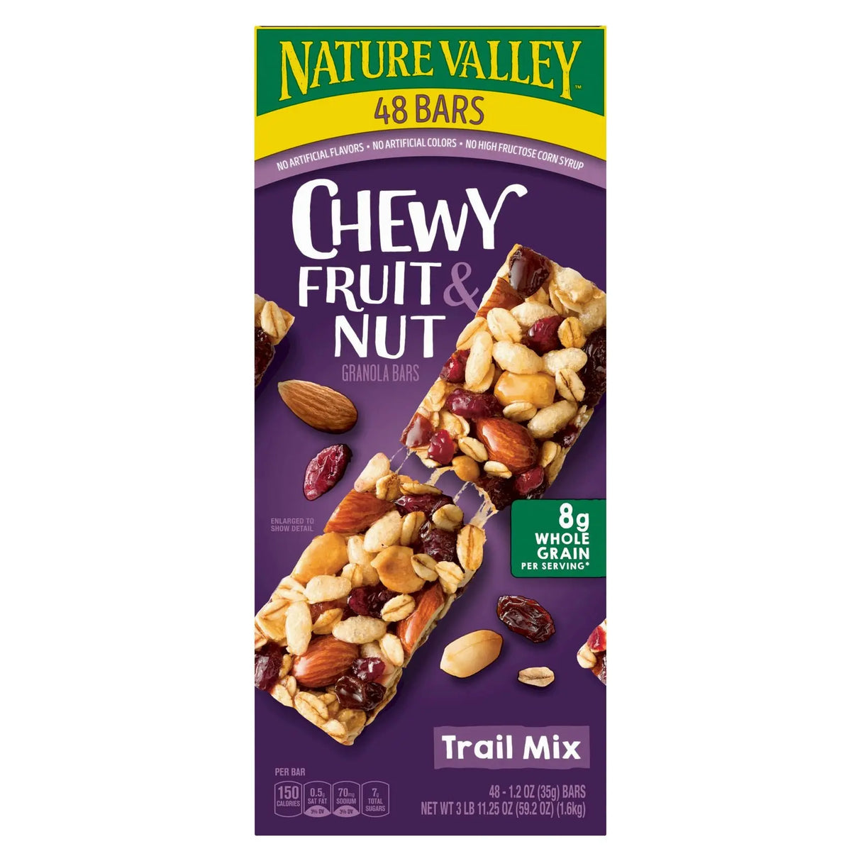 Nature Valley Fruit & Nut Chewy Bars (48-Pack) | Trail Mix Breakfast Snack Nature Valley