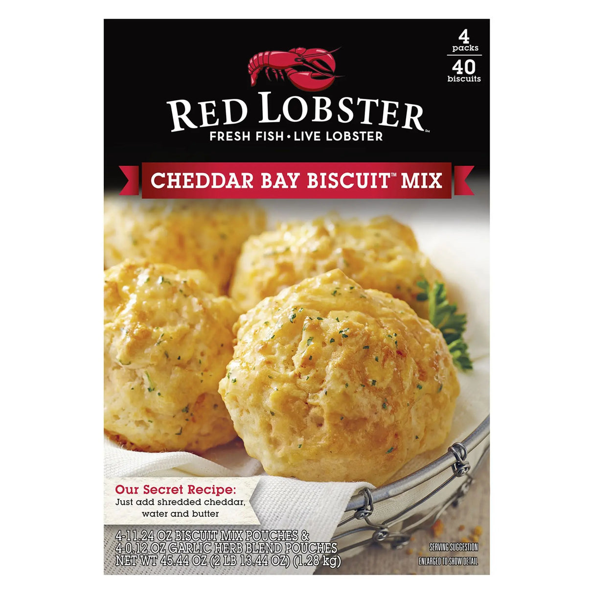 Red Lobster Cheddar Bay Biscuit Mix (Bakes 40 Biscuits, 45.44 oz) | Restaurant-Style Flavor at Home Red Lobster