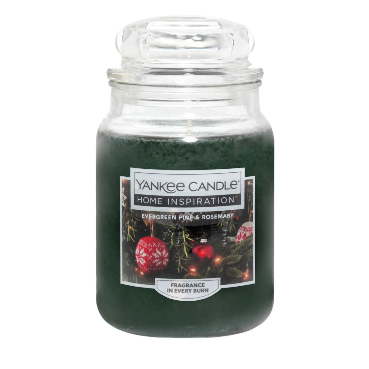Yankee Candle Evergreen & Rosemary Jar (19 oz) | Fresh, Woodsy Holiday Scent Yankee Candle
