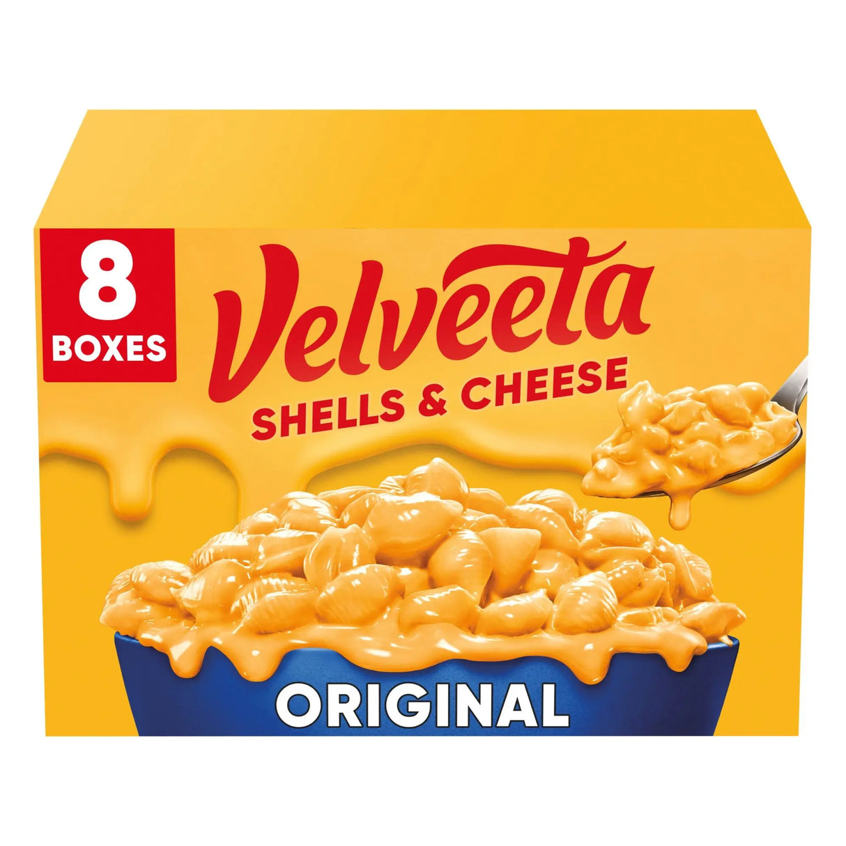 Velveeta Shells & Cheese (8-Pack, 12 oz Each) | Creamy Cheeseburger Classic Velveeta