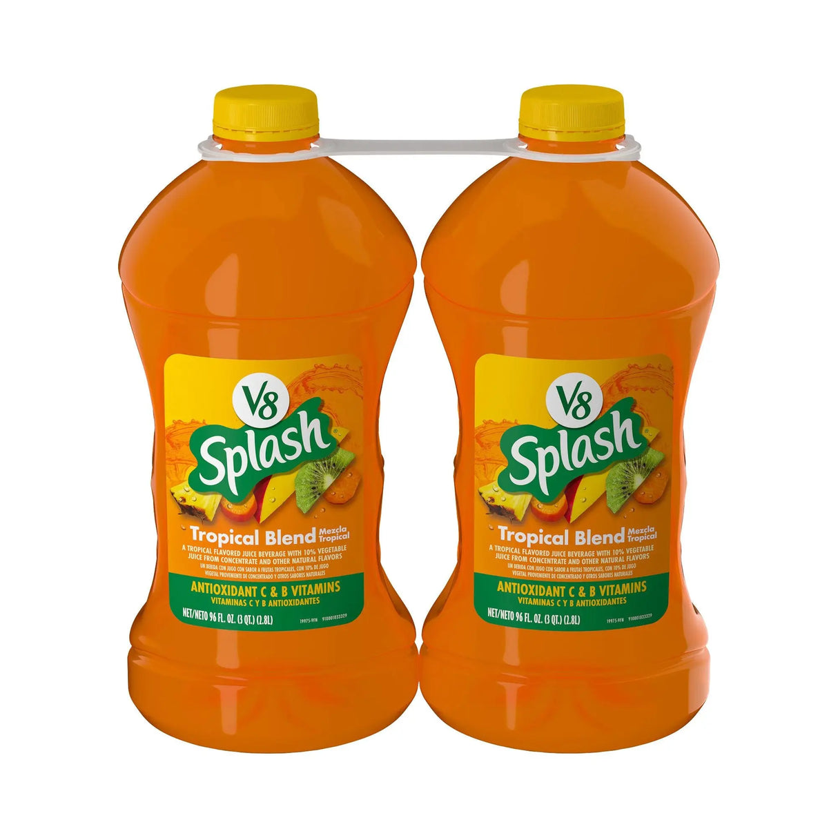 V8 Splash Tropical Fruit Juice Blend (2-Pack, 96 oz Each) | Antioxidant-Rich Refreshment V8 Splash
