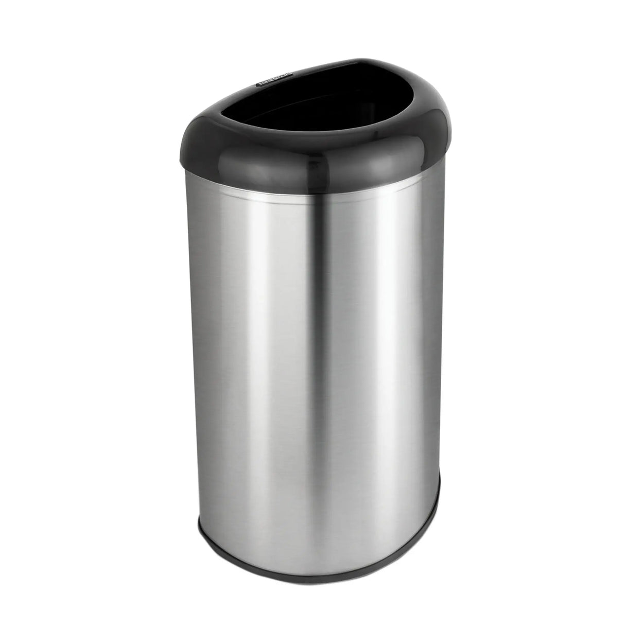 Nine Stars Open Top Trash Can (13.2 Gal, Stainless Steel) | Sleek Black Design Nine Stars