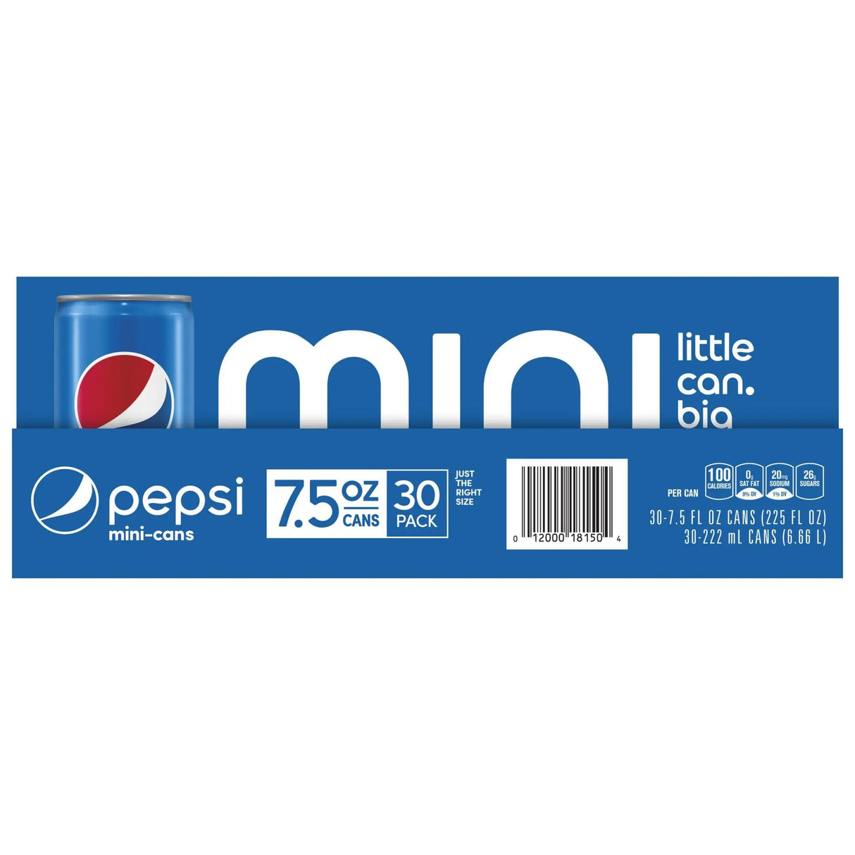 Pepsi Mini Cans (30-Pack, 7.5 oz Each) | Classic Cola in Convenient Cans Pepsi