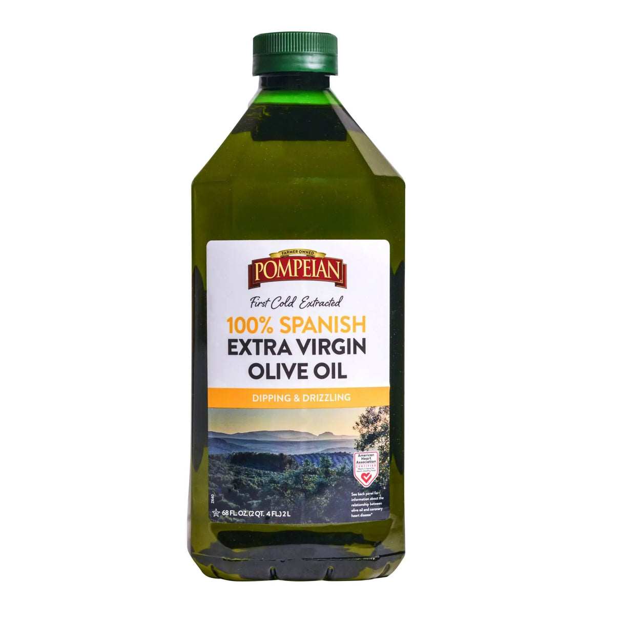 Pompeian Spanish Extra Virgin Olive Oil (68 oz) | Rich, Authentic Flavor Pompeian