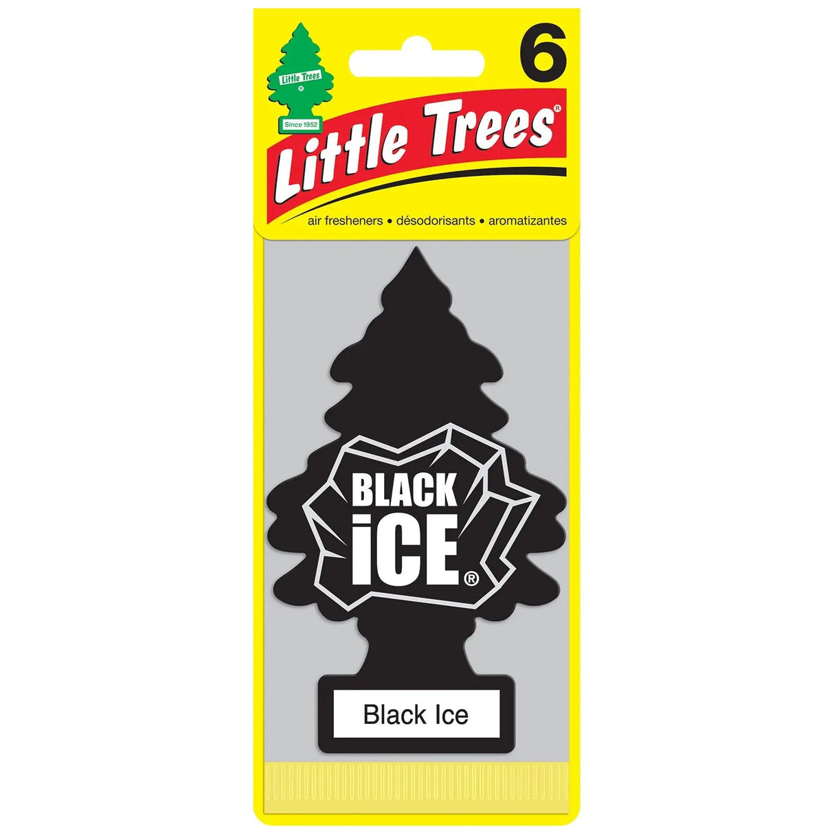 Little Tree Black Ice (6 pk.) | Bold, Invigorating Fragrance Little Trees