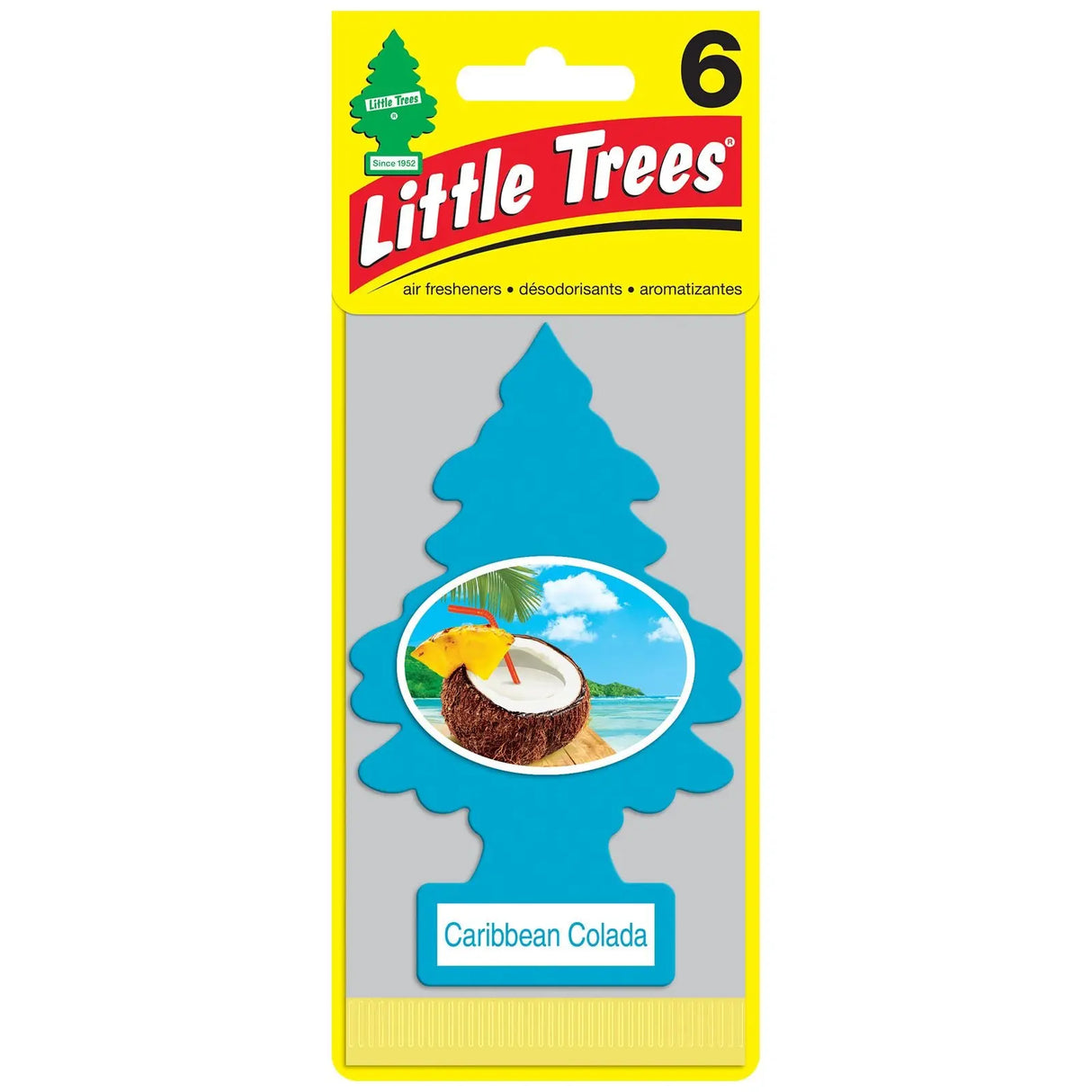 Little Tree Caribbean Colada (6 pk.) | Tropical Car Scent Little Trees