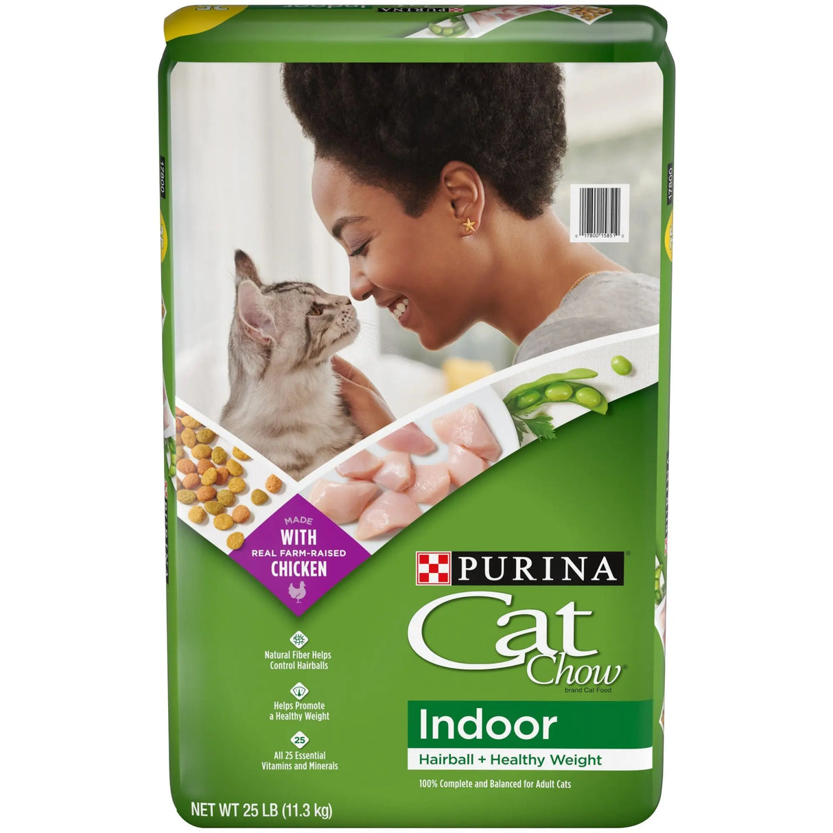 Purina Cat Chow Indoor Cat Food (25 lbs) | Balanced Nutrition for Indoor Cats Purina