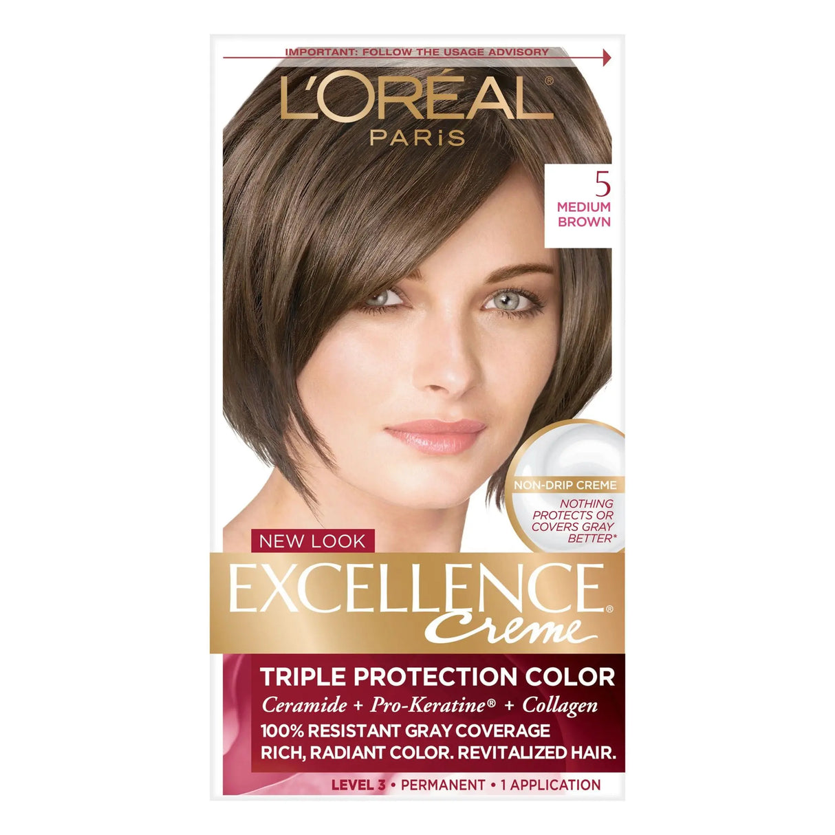 L'Oréal Paris Excellence Hair Color (2-Pack) | Rich, Long-Lasting Gray Coverage L'Oreal