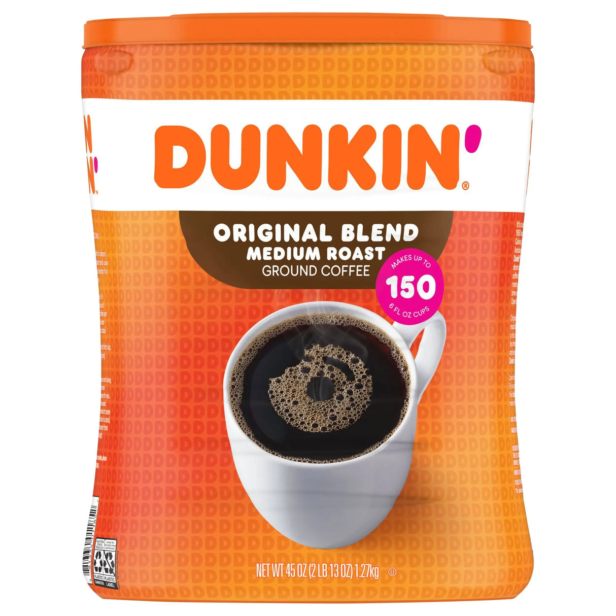 Dunkin' Original Blend Ground Coffee (45 oz) | Smooth, Medium-Roast Flavor at Home Dunkin'