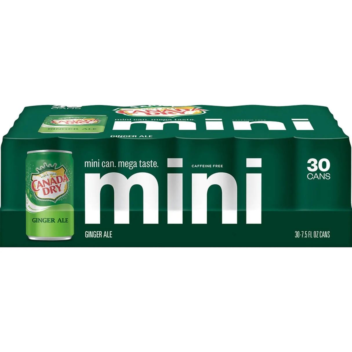 Canada Dry Ginger Ale Mini Cans (30-Pack) | Crisp, Classic Ginger Flavor Canada Dry