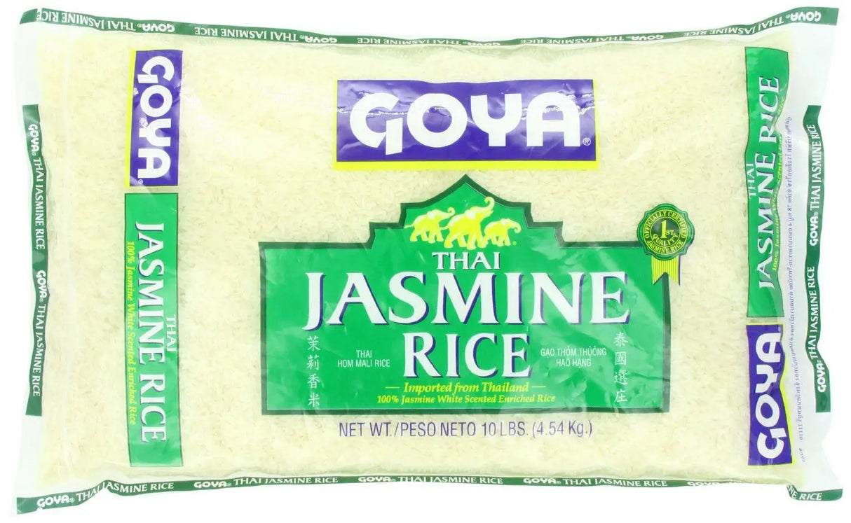 Goya Jasmine Rice (10 lb Bag) | Fragrant, Long-Grain Rice for Asian Cuisine Goya