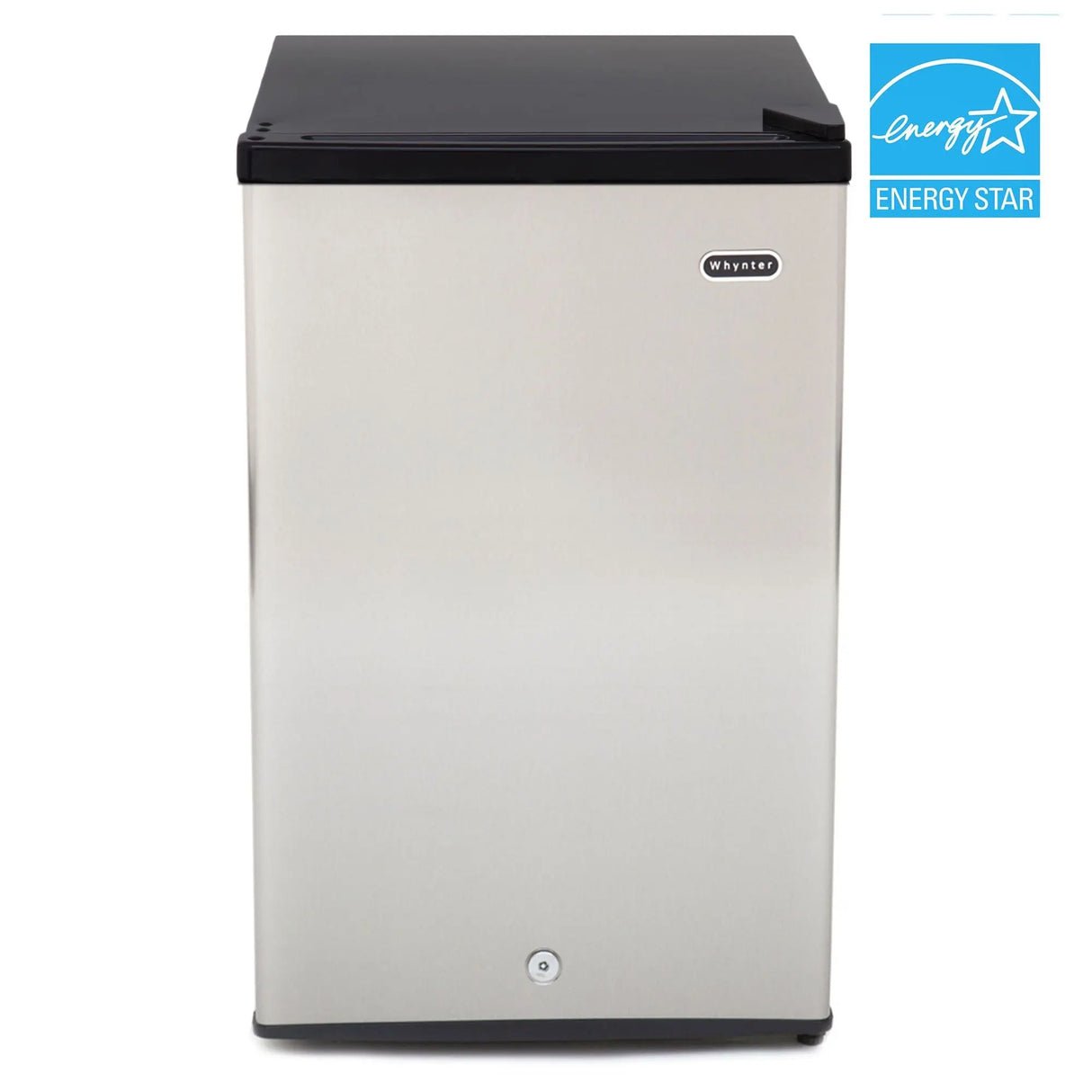 Whynter Upright Freezer (3.0 cu ft, Stainless Steel) | Lockable, Energy Star Efficiency Whynter
