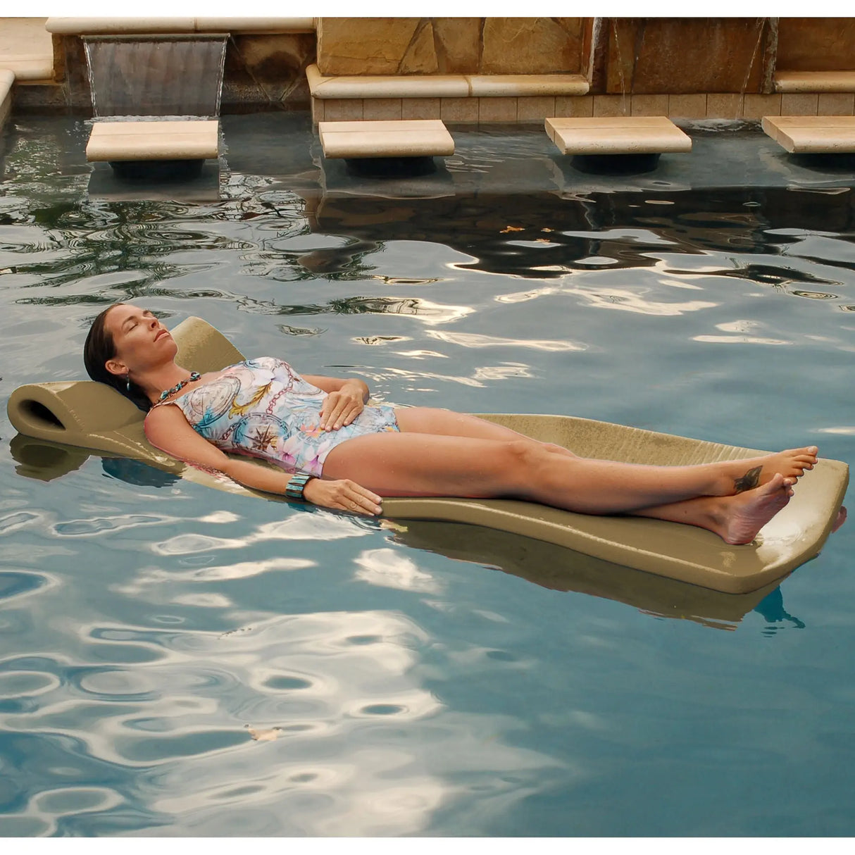 Texas Recreation Sunray Foam Pool Float | Comfortable Inflatable Lounger for Pool Fun Texas Recreation