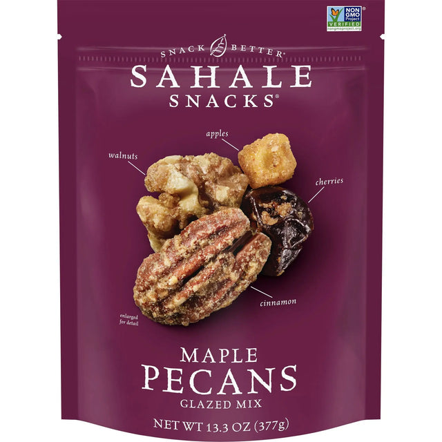 Sahale Maple Pecan Trail Mix (13.3 oz) | Crunchy Nut & Berry Blend Sahale