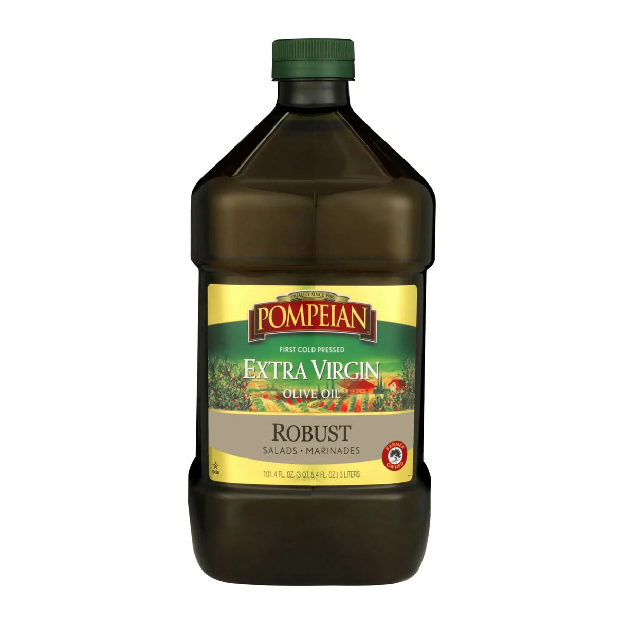 Pompeian Robust Olive Oil (101 fl oz) | First Cold Pressed, Full-Bodied Pompeian