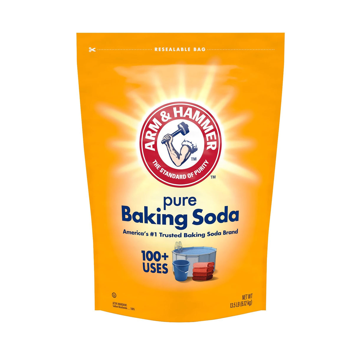 Arm & Hammer Baking Soda (13.5 lbs) | Versatile Cleaner, Deodorizer & Baking Essential Arm & Hammer