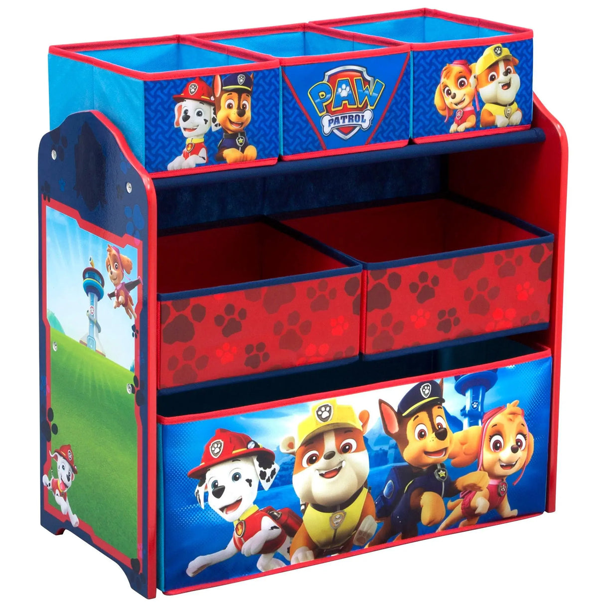 PAW Patrol 6-Bin Organizer | Fun, Functional Toy Storage Delta Children