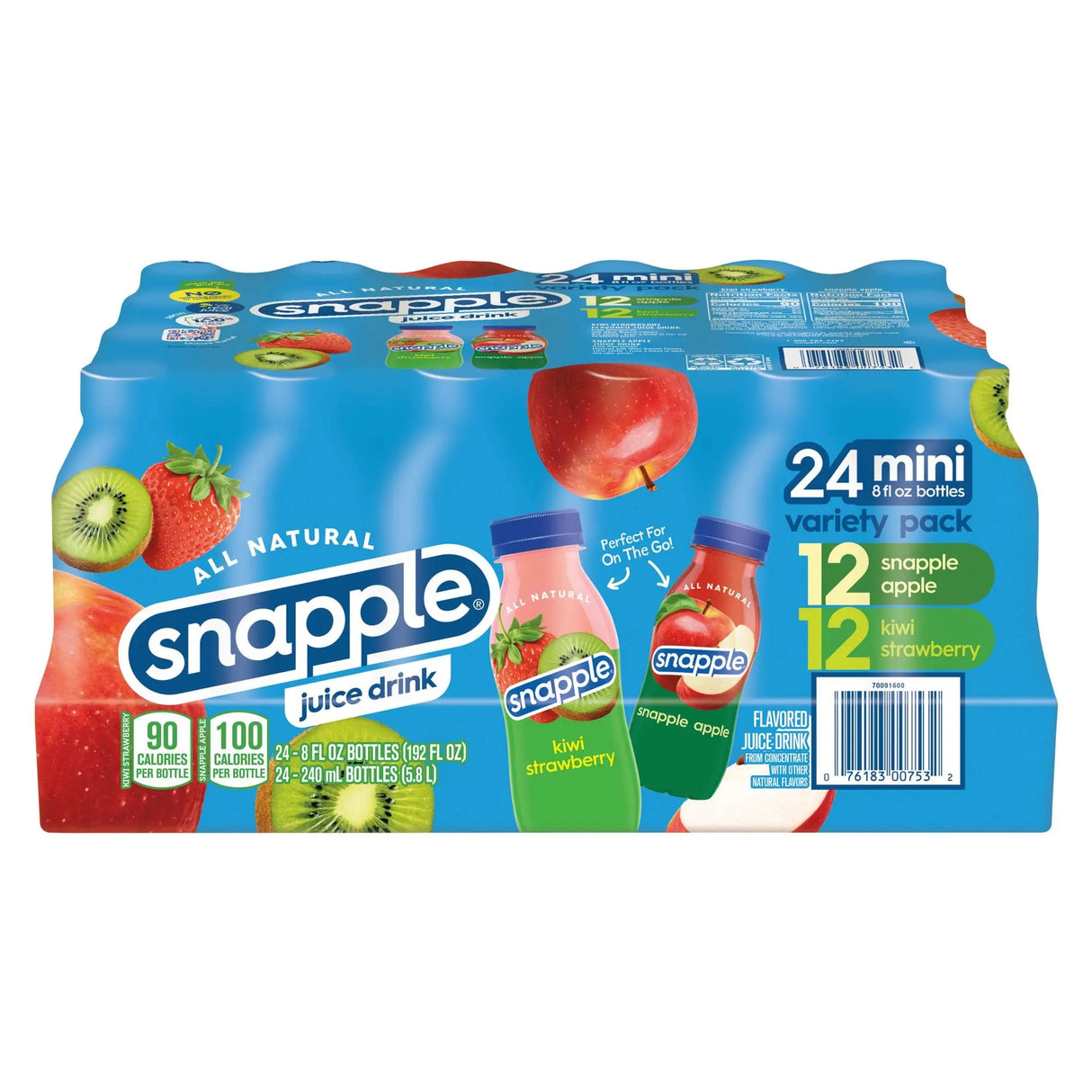 Snapple Juice Drink Variety Pack (24-Pack) | Classic Iced Tea & Juice Flavors Snapple