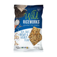 Wild Riceworks Rice Snacks (16 oz) | Gourmet Sea Salt & Flax Crisps Riceworks