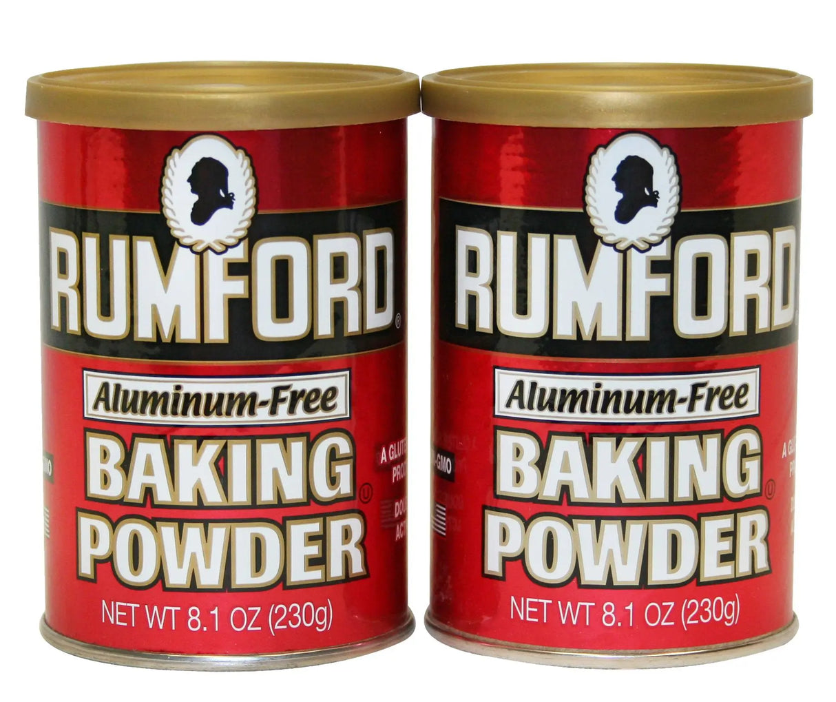Rumford Baking Powder (2-Pack, 8.1 oz Each) | Aluminum-Free Leavening for Fluffy Results Rumford