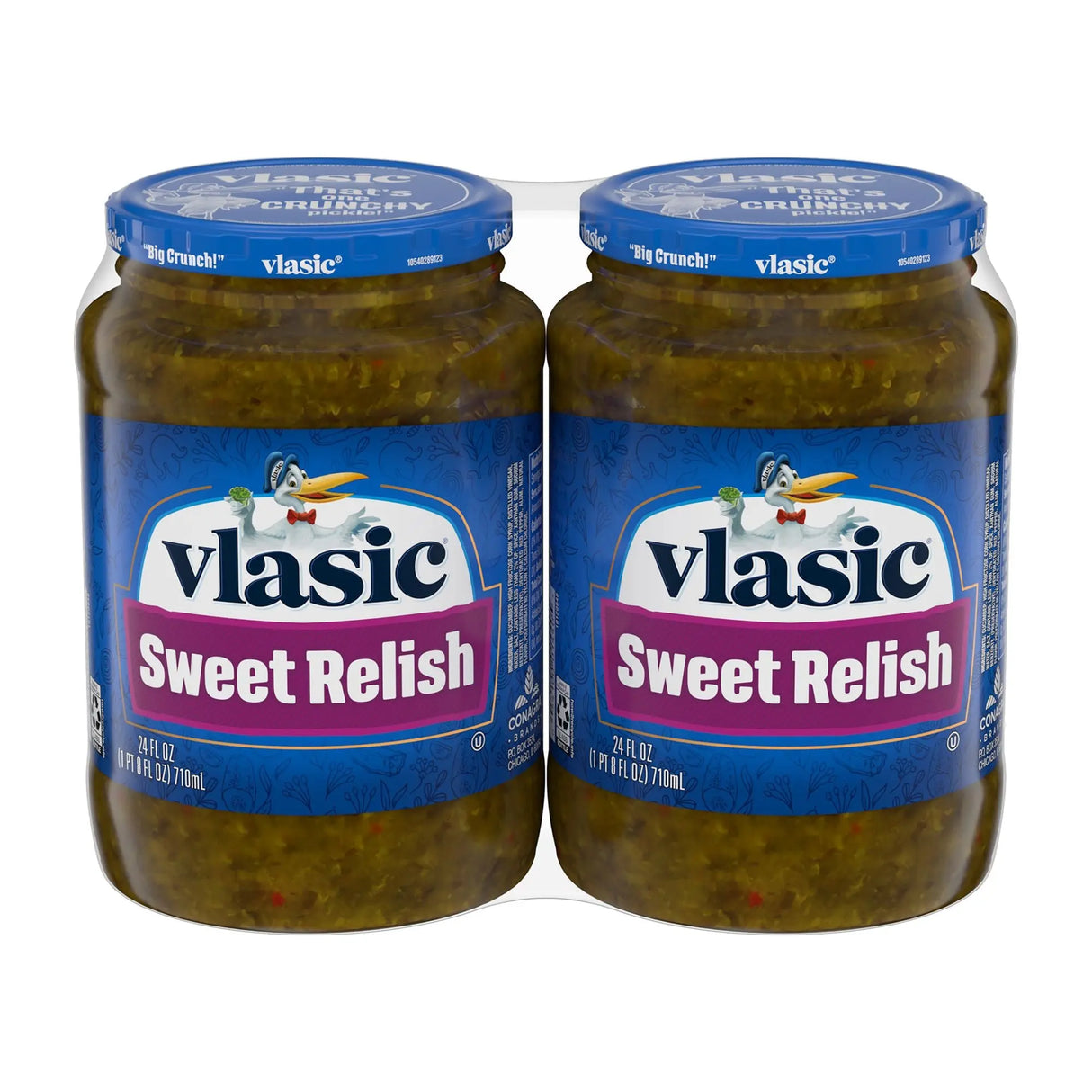 Vlasic Sweet Relish (2-Pack, 24 oz Each) | Perfectly Tangy, Crunchy Relish Vlasic