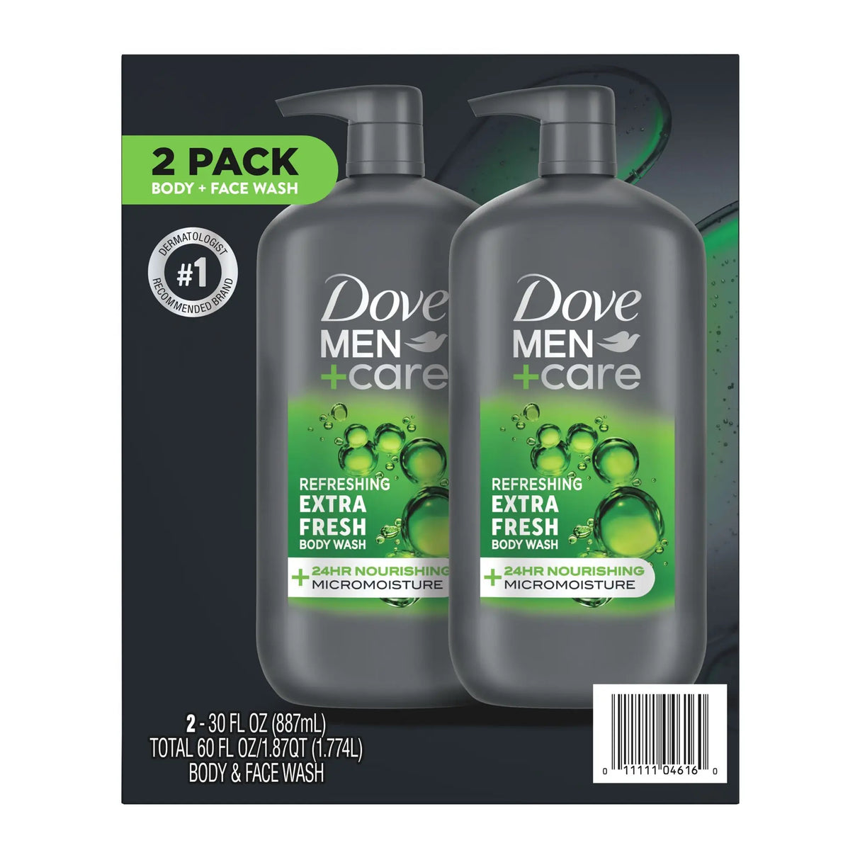 Dove Men+Care Clean Comfort Wash (2-Pack, 30 oz) | Gentle, Hydrating Cleanse Dove