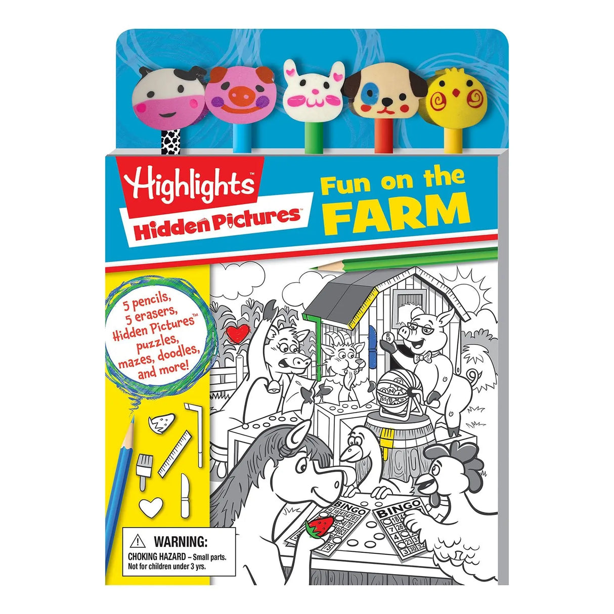 Highlights Hidden Pictures: Fun on the Farm | Children's Puzzle Activity Silver Dolphin