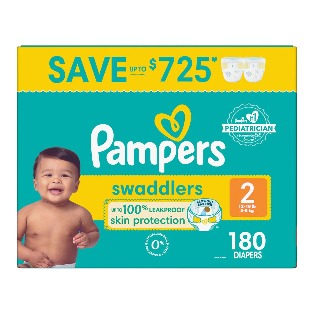 Pampers Swaddlers Active Diapers | SoftFit & Leak Protection for Movement Pampers