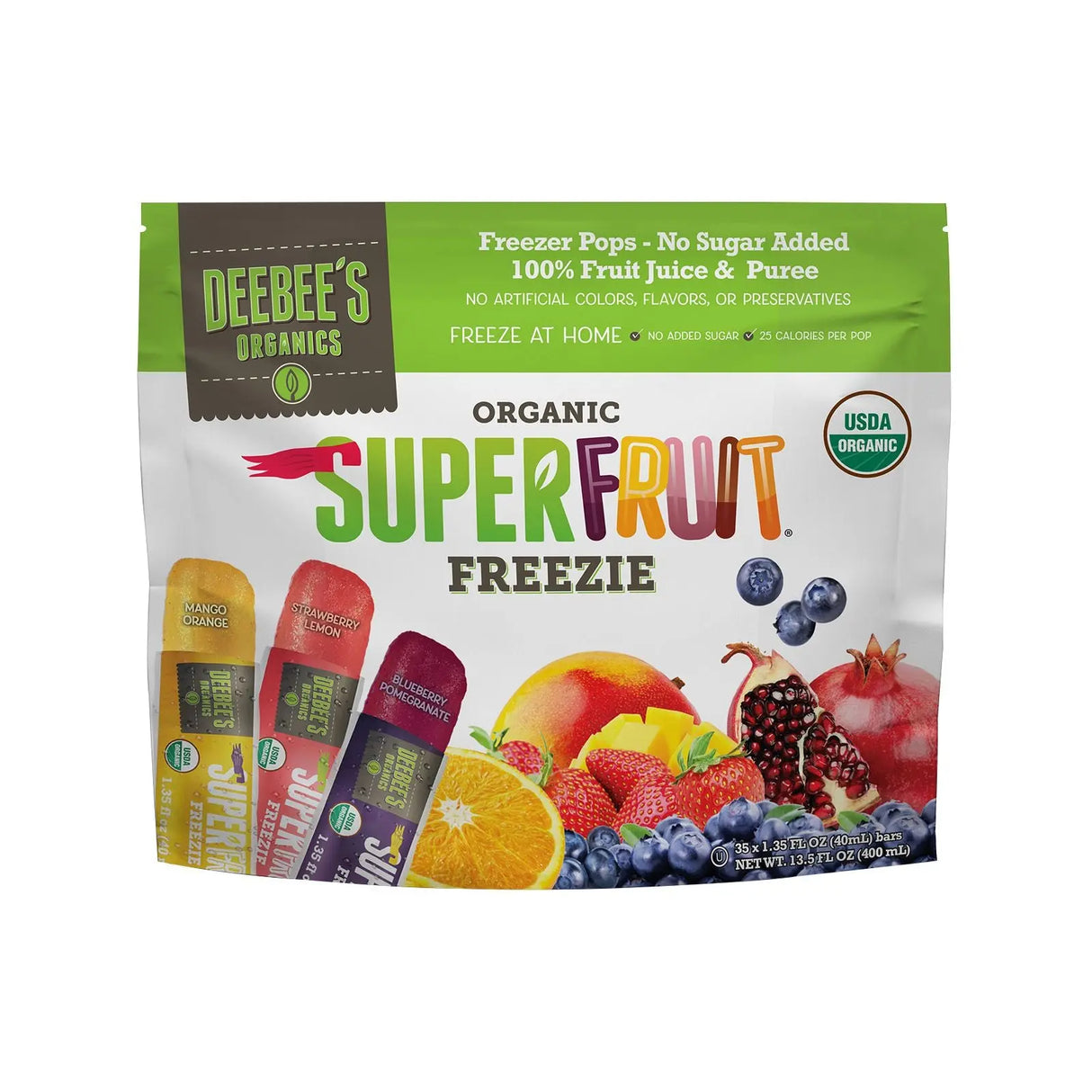 DeeBee's SuperFruit Freezie Pops (35 ct.) | All-Natural Fruit-Flavored Freezer Treats DeeBee's Organics
