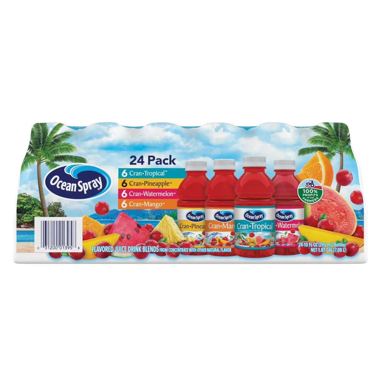 Ocean Spray Tropical Juice Variety Pack (24-Pack, 10 oz Each) | Exotic Fruit Blend Ocean Spray