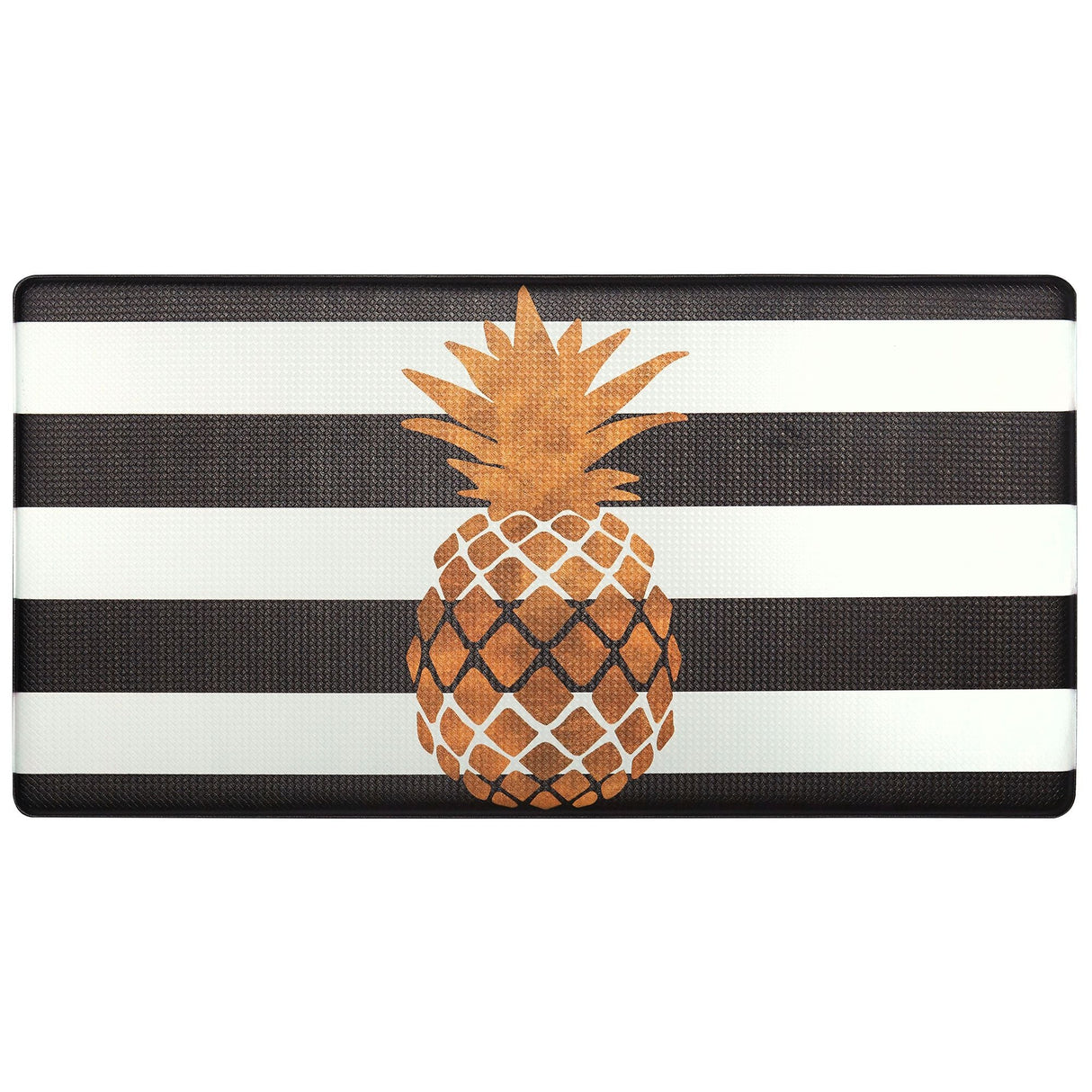 Nicole Miller Anti-Fatigue Mat – Gold Pineapple | Stylish Comfort for Kitchen Floors Nicole Miller New York