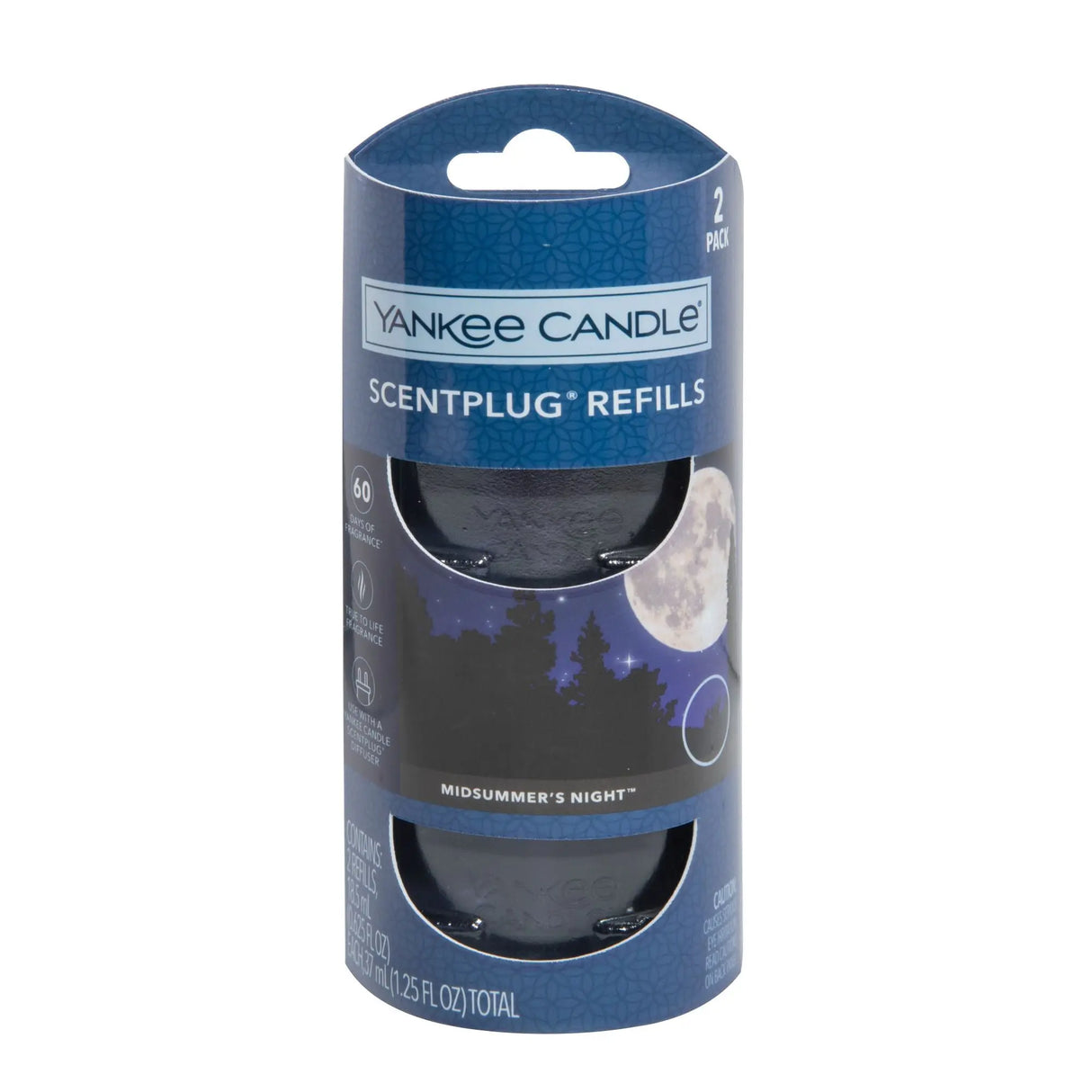 Yankee Candle Plug-In Refill (Midsummer's Night, 2-Pack) | Bold Musk & Patchouli Fragrance Yankee Candle